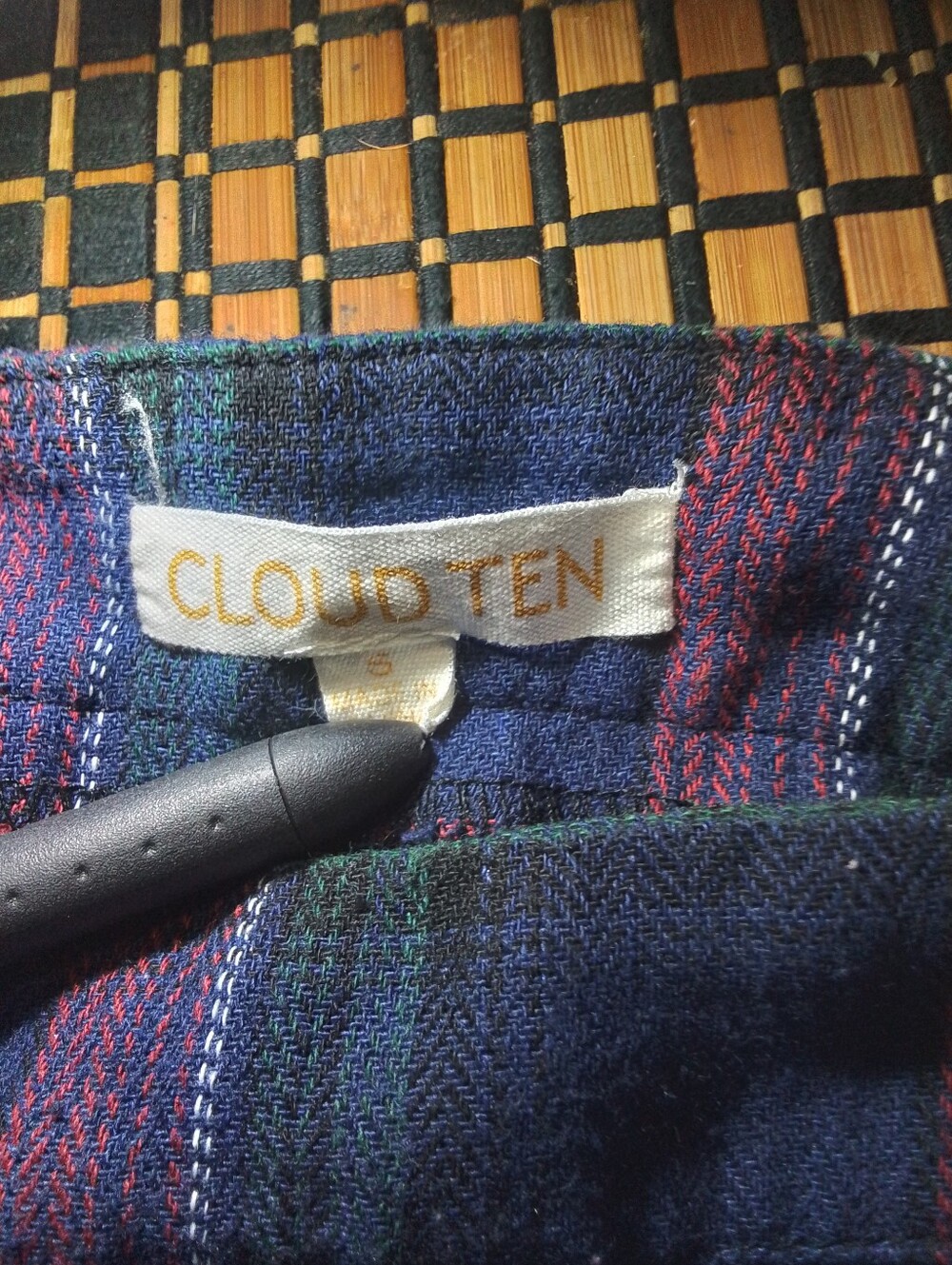Cloud Ten Plaid Blue and Red Mini Skirt - Women - Picture 4 of 4